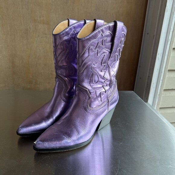 Women's Cowboy Boots -Purple - 7.5 W -  Cowboy Carter! - Picture 2 of 8